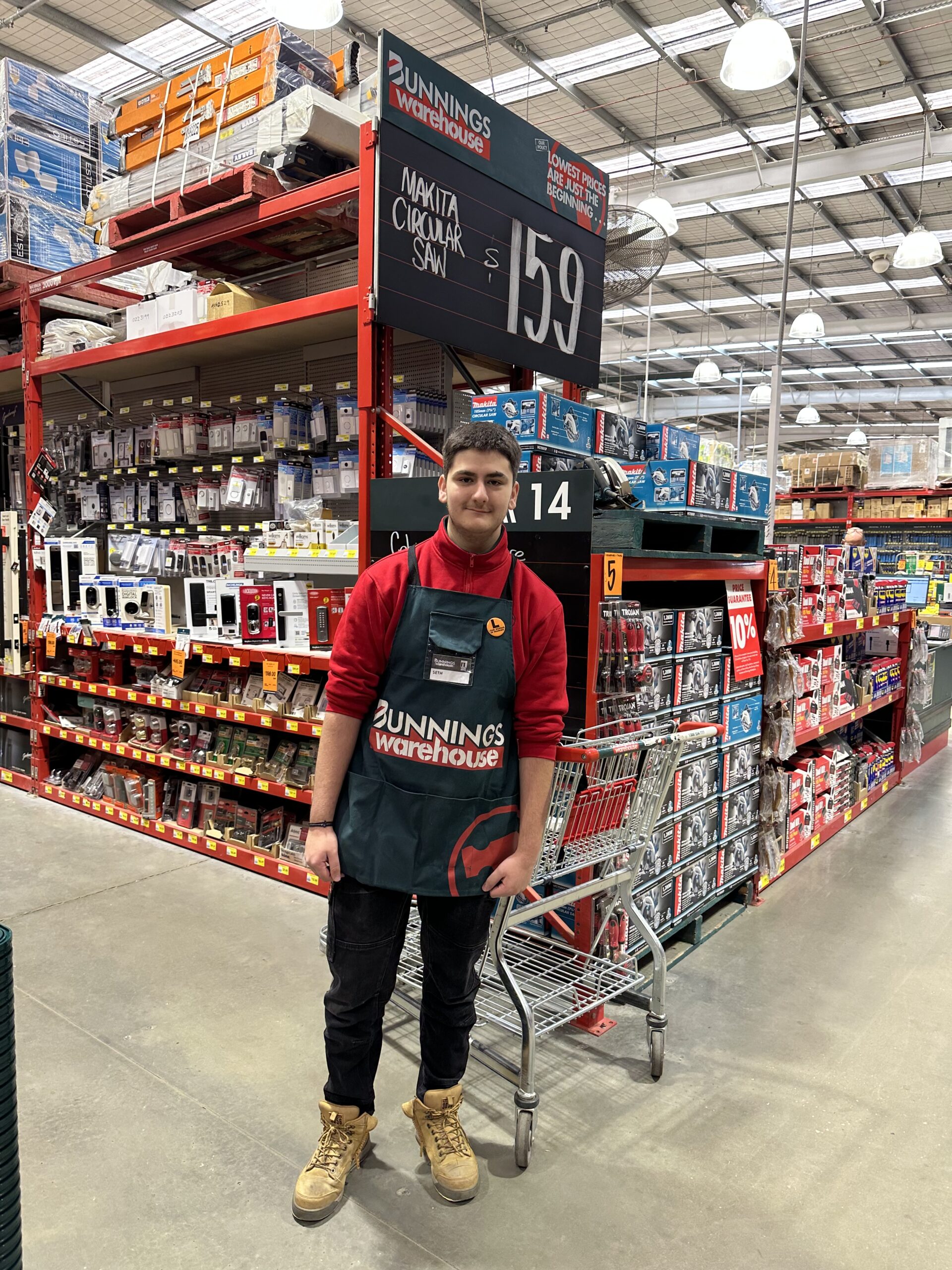 NCAT Year 10 VCE VM Work Experience and Structured Work Placement Program Bunnings Warehouse